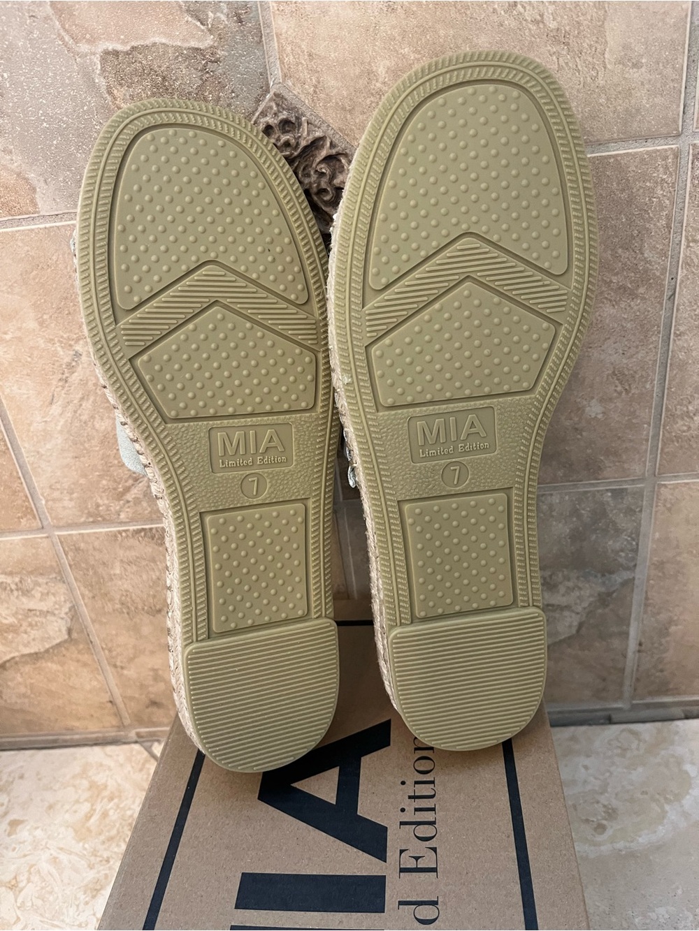 MIA Women's Limited Edition Sage Green Suede Slide Mules Sandals - Picture 3 of 5
